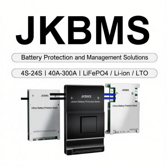 JIKONG BMS with active balancing and Bluetooth, for LiFePO4 / ternary lithium batteries, photovoltaic energy storage power, and parking applications.