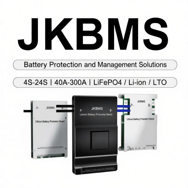 JIKONG BMS với cân bằng chủ động và Bluetooth, dành cho pin LiFePO4 / pin lithium ba nguyên tố, hệ thống lưu trữ năng lượng mặt trời và các ứng dụng bãi đỗ xe.