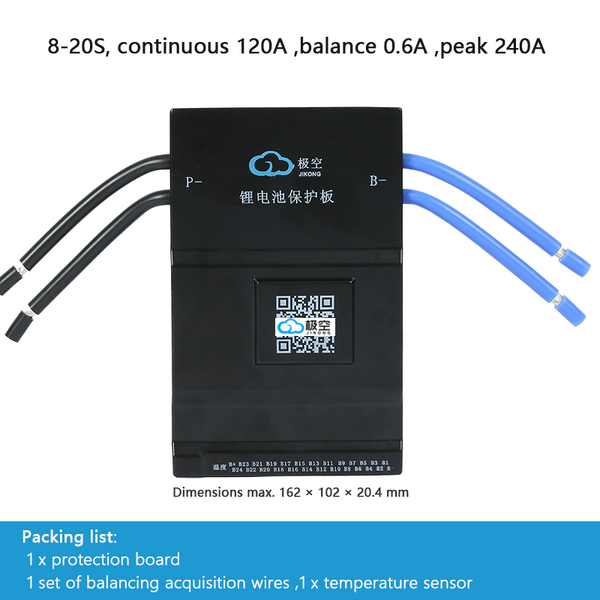 8-20S 120-200A cho pin LiFePO4 / pin lithium ba nguyên tố, nguồn lưu trữ năng lượng mặt trời, và các ứng dụng đỗ xe.