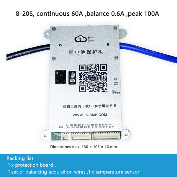 8-20S 60-80A cho pin LiFePO4 / pin lithium ba nguyên tố, nguồn lưu trữ năng lượng mặt trời, và các ứng dụng đỗ xe.