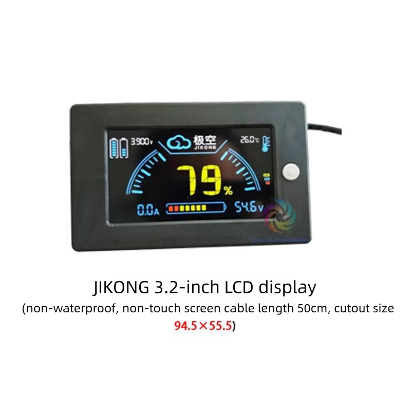 JIKONG display for JIKONG protection board — lithium battery voltage, capacity & power meter
