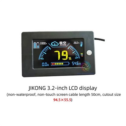JIKONG display for JIKONG protection board — lithium battery voltage, capacity & power meter