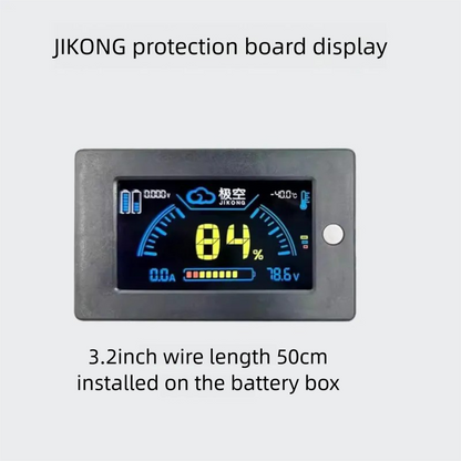 JIKONG display for JIKONG protection board — lithium battery voltage, capacity & power meter