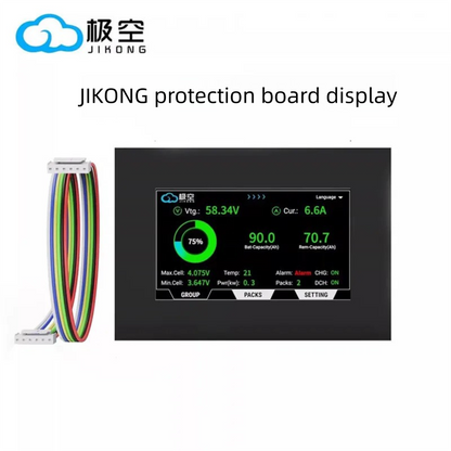JIKONG display for JIKONG protection board — lithium battery voltage, capacity & power meter
